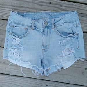 American Eagle Hi-Rise Stretch Shortie Jean Shorts/Size 6